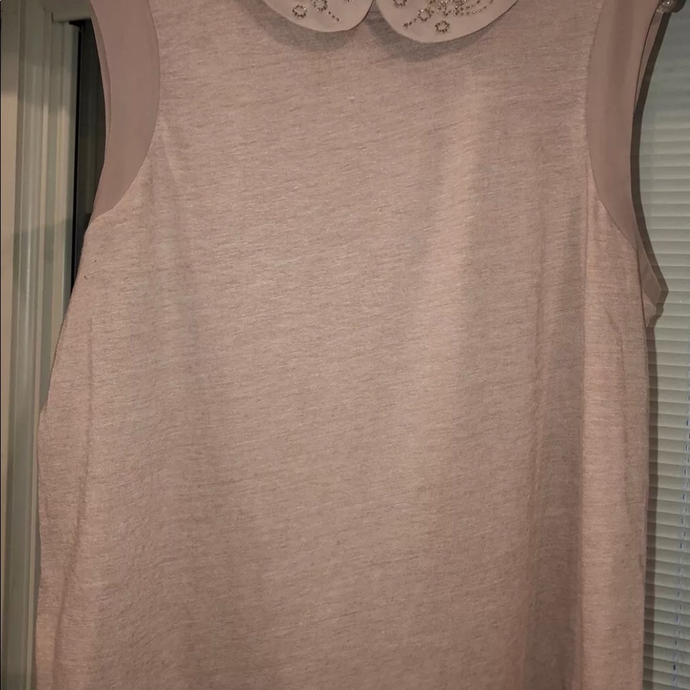 Lauren Conrad RunwaySLEEVELESS W/Collar Top M NWOT